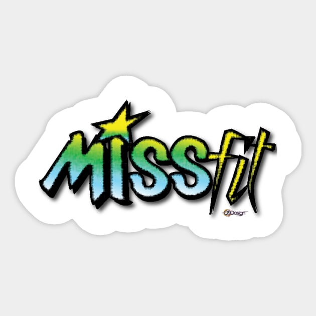 Missfit Sticker by missmovies